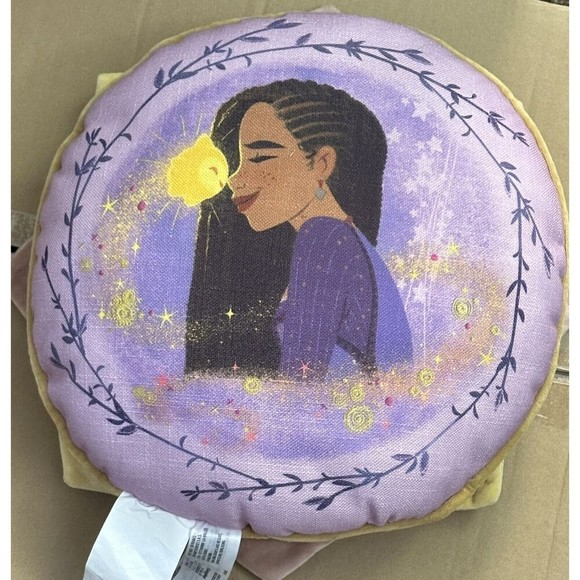 Disney Parks Disney 100 Wish Asha and Star Accent Pillow New with Tag - Picture 2 of 2